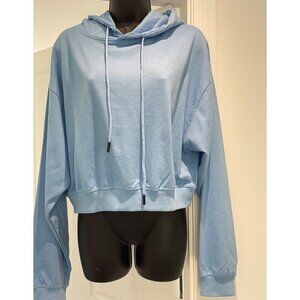 North West womens hooded cropped sweatshirt size L